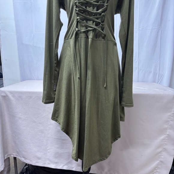 Hooded Renaisance Dress sz M - Picture 8 of 11